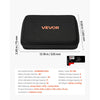 VEVOR Battery Organizer Storage Box, Battery Case Bag with Tester BT-168, Waterproof Batteries Organizer Storage Case with Zipper, Holds 167 Batteries AA AAA C D 9V Button, Black (Box Only)