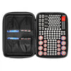VEVOR Battery Organizer Storage Box, Battery Case Bag with Tester BT-168, Waterproof Batteries Organizer Storage Case with Zipper, Holds 167 Batteries AA AAA C D 9V Button, Black (Box Only)