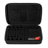 VEVOR Battery Organizer Storage Box, Battery Case Bag with Tester BT-168, Waterproof Batteries Organizer Storage Case with Zipper, Holds 167 Batteries AA AAA C D 9V Button, Black (Box Only)