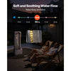 VEVOR Outdoor Water Fountain, 38.58 in Height Fountain and Waterfall, 1-Tier Floor Standing Rock Base Style Fountains with with LED Light and Pump, for Outdoor Indoor Garden, Home, Patio & Backyard