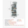 VEVOR Outdoor Water Fountain, 31.5 in Height Fountain and Waterfall, 5-Tier Floor Standing Bowl-Shaped Cascading Fountains with LED Light and Pump, for Outdoor Indoor Garden, Home, Patio & Backyard