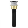 VEVOR Bathroom Sink Drain with Overflow, Brass and 304 Stainless Steel Pop Up Drains, Anti-Clogging Vessel Sink Drain Strainer, All Metal Hair Catcher Drains Stopper, for Sinks with Overflow Holes