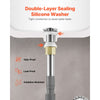 VEVOR Bathroom Sink Drain Without Overflow, Brass and 304 Stainless Steel Pop Up Drains, Anti-Clogging Vessel Drain Strainer, All Metal Hair Catcher Drains Stopper, for Sinks Without Overflow Holes