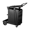 VEVOR Welding Cart, 2 Drawers Welder Cart Heavy Duty with Anti-Theft Lockable Cabinet, 350LBS Static Weight Capacity, 360° Swivel Wheels, Tank Storage Safety Chains for MIG TIG Welder, Plasma Cutter