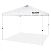 VEVOR Pop Up Canopy Tent, 10 x 10 ft, 250 D PU Silver Coated Tarp, with Portable Roller Bag and 4 Sandbags, Waterproof and Sun Shelter Gazebo for Outdoor Party, Camping, Commercial Events, White