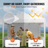 VEVOR Pop Up Canopy, 10 x 10 FT Instant Canopy Portable Gazebo with 3 Sidewalls & 2 Ventilated Windows, Height Adjustable Pop-Up Outdoor Shelter Tent for Events, Patio, Backyard, Party, Parking