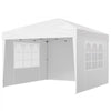 VEVOR Pop Up Canopy, 10 x 10 FT Instant Canopy Portable Gazebo with 3 Sidewalls & 2 Ventilated Windows, Height Adjustable Pop-Up Outdoor Shelter Tent for Events, Patio, Backyard, Party, Parking