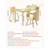 VEVOR Kids Art Table and Chair Set, Toddler Craft Table with 3 Tiers Storage Cabinet, Wooden Kids Activity Play Desk with 2 Chairs, Craft Play Desk for Reading, Learning, Drawing, Writing, Light Wood
