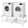 VEVOR Laundry Pedestal, 16.1 in Height, 27.5 x 27.5 in Washer and Dryer Pedestals with Storage Shelf, 700 lbs Load Capacity, Non-Slip Feet, Washing Machine Stand Universal Fit, White, 2 Pack