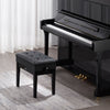 VEVOR Piano Bench, 22" x 13" x 19.3", Keyboard Piano Chair with 19.3"-22.8" Adjustable Height, Padded Cushion, Storage Compartment for Music Books, Wooden Piano Stool Seat, for Vanity, Living Room