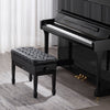 VEVOR Piano Bench, 29.5" x 14" x 20.3", Duet Keyboard Piano Chair with 20.3"-23.4” Adjustable Height, Padded Cushion, Storage Compartment for Music Books, Wooden Piano Stool Seat, for Vanity, Bedroom