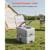 VEVOR Portable Toilet, 5.3 Gallon Detachable Waste Tank, 120 Flushes, Camping Toilet for Adults, Outdoor Travel Potty with Level Indicator, Carry Bag, Suitable for RV Travel, Camping, Hiking, Boating