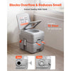 VEVOR Portable Toilet, 5.3 Gallon Detachable Waste Tank, 120 Flushes, Camping Toilet for Adults, Outdoor Travel Potty with Level Indicator, Carry Bag, Suitable for RV Travel, Camping, Hiking, Boating