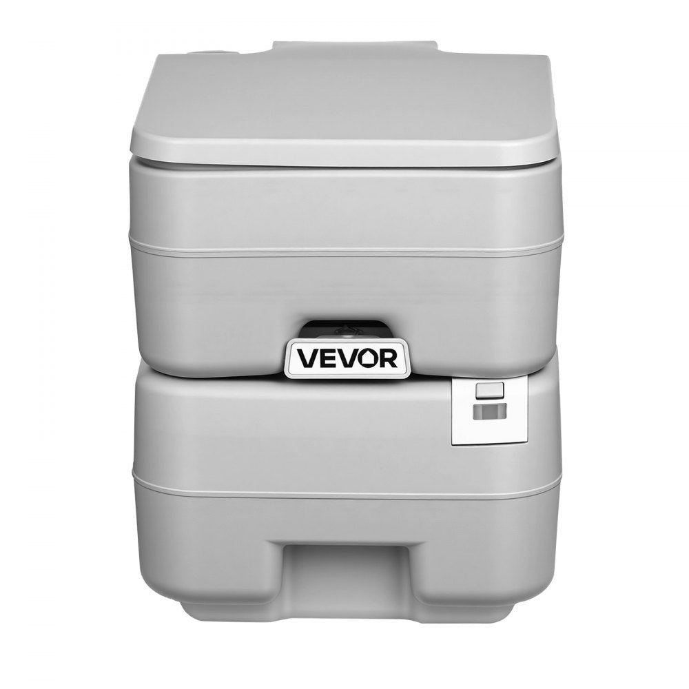 VEVOR Portable Toilet, 5.3 Gallon Detachable Waste Tank, 120 Flushes, Camping Toilet for Adults, Outdoor Travel Potty with Level Indicator, Carry Bag, Suitable for RV Travel, Camping, Hiking, Boating
