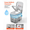 VEVOR Portable Toilet, 7.9 Gallon Detachable Waste Tank, 200 Flushes, Camping Toilet for Adults, Outdoor Travel Potty with Level Indicator, Suitable for RV Travel, Camping, Hiking, Boating and Trips