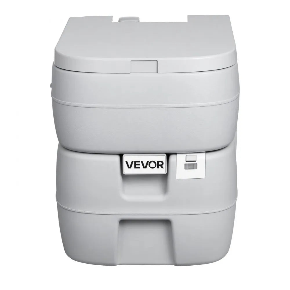 VEVOR Portable Toilet, 7.9 Gallon Detachable Waste Tank, 200 Flushes, Camping Toilet for Adults, Outdoor Travel Potty with Level Indicator, Suitable for RV Travel, Camping, Hiking, Boating and Trips