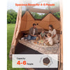 VEVOR Camping Tent, 6 Person Pop Up Instant Cabin Tent with Rainfly & Large Mesh Windows, 60 Seconds Easy Setup, Portable Waterproof Cabin Hub Tents with Carry Bag for Family Outdoor Camping & Hiking