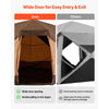 VEVOR Camping Tent, 6 Person Pop Up Instant Cabin Tent with Rainfly & Large Mesh Windows, 60 Seconds Easy Setup, Portable Waterproof Cabin Hub Tents with Carry Bag for Family Outdoor Camping & Hiking