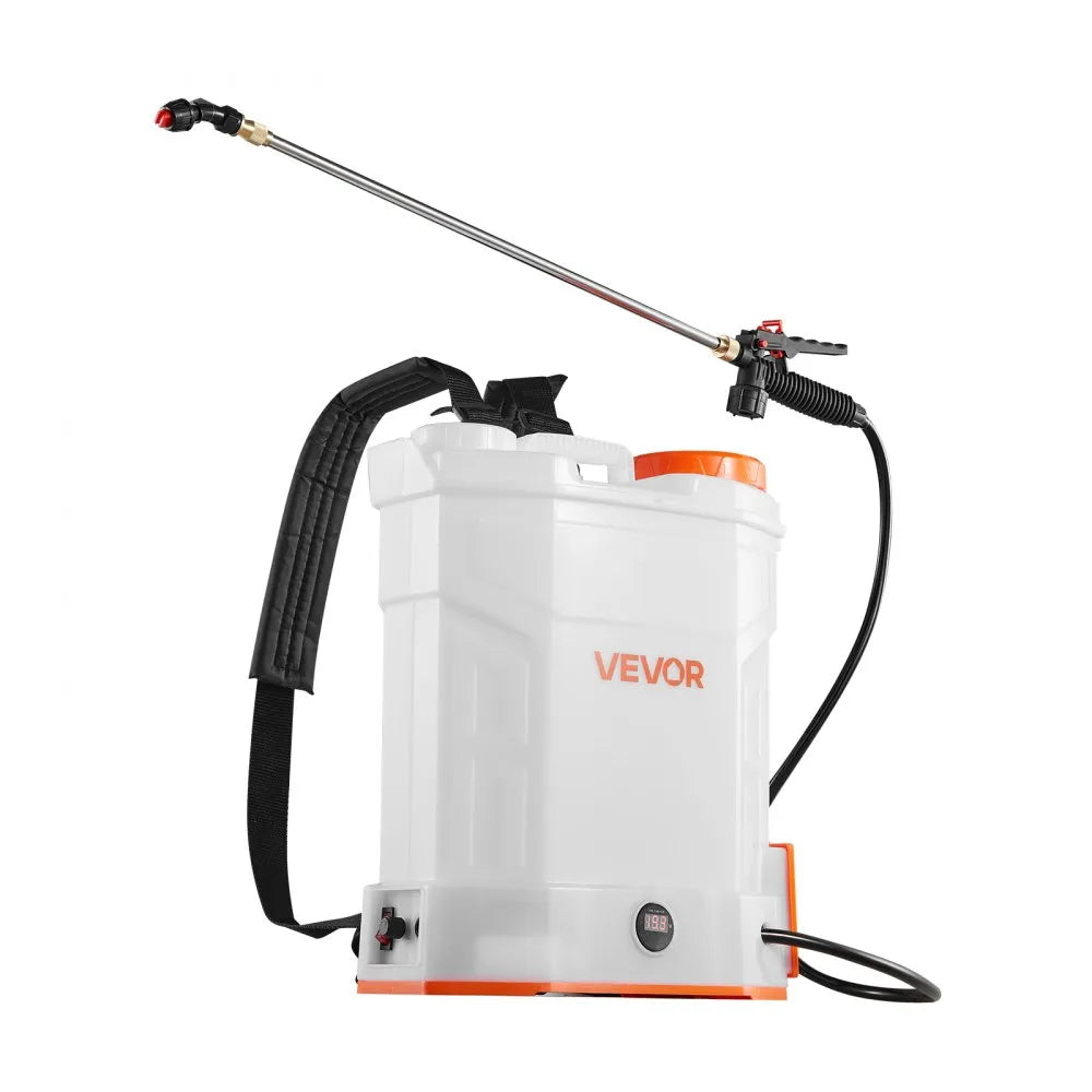 VEVOR Battery Powered Backpack Sprayer, 3.2 Gal Powerful Electric Backpack Sprayer, 2 Retractable Wands & 5 Nozzles, Adjustable 0-90 PSI, 2 Hour Runtime, Portable Weed Sprayers for Yard Garden Lawn