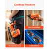 VEVOR 2-in-1 Cordless Brad Nailer, 18 Gauge, 20V Battery Powered Nail Gun and Staple Gun, with 500 pcs Nails, 500 pcs Staples, 2 x 2.0 Ah Li-ion Batteries, Charger, for Home Improvement, Woodworking