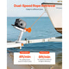 VEVOR Electric Boat Winch, 12V DC 300W, Reversible Electric Trailer Winch for Boats Up to 2000 lbs, Power-in, Power-Out, and Freewheel Operations for Boats with Wired Remote Control & Hand Crank