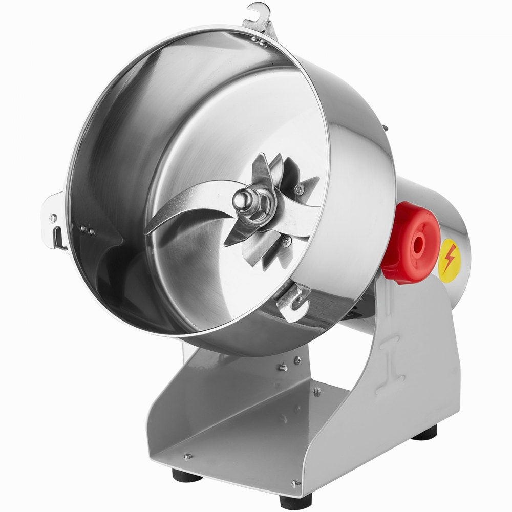 VEVOR 2500g Electric Grain Mill Grinder, High Speed 3400W Commercial Spice Grinders, Stainless Steel Pulverizer Powder Machine, for Dry Grains Spices Cereals Coffee Corn Pepper, Swing Type