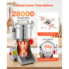 VEVOR 750g Electric Grain Mill Grinder, 2000W 28000RPM High Speed Spice Corn Dry Grinding Machine, Stainless Steel Pulverizer Powder Machine for Dried Grains Coffee Beans Spices Nuts (270° Swing Type)