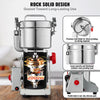 VEVOR 750g Electric Grain Mill Grinder, High Speed 2000W Commercial Spice Grinders, Stainless Steel Pulverizer Powder Machine, for Dry Grains Spices Cereals Coffee Corn Pepper, Swing Type