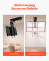 VEVOR Motorized Ceiling TV Mount, TV Wall Mount for 32 to 70 Inch TV, Electric Adjustable Ceiling TV Mount, Motorized Flip Down TV Mount Bracket with Max VESA 24 x 24 in, Fits TVs Up to 110 lbs