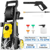 VEVOR Electric Pressure Washer, 2000 PSI, Max. 1.76 GPM Power Washer with 30 ft Hose, 5 Quick Connect Nozzles, Foam Cannon, Portable to Clean Patios, Cars, Fences, Driveways, ETL Listed