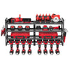 VEVOR Power Tool Organizer Wall Mount, 4-Layer Storage Rack with 8 Drill Holders, Tools Holder and Storage Rack with Screwdriver Holder, Garage Tool Organizer for Garage, Workbench, and Workshop