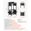 VEVOR 5-tier Tool Organizer Cart with Charging Station, 8 AC Outlet, Floor Stand Rolling Drill Holder and Tool Battery Storage Rack on Wheels, Garage Floor Rolling Storage Cart for Workshop, Garage