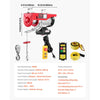 VEVOR Electric Hoist, 1320 lbs 120V Electric Winch with 328 ft Wireless & 14 ft Wired Remote Control, 40 ft Single Cable Lifting Height, Single/Double Slings, Lift Hoist for Garage Warehouse Factory