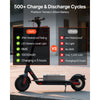 VEVOR 48V Electric Scooter Battery, 10Ah, Ebike Lithium Battery Pack with 30A BMS, Charger, T-Plug Expansion Cable, 500+ Cycles, Compatible with 2400W Motors, for Electric Bikes Bicycles, Scooters