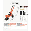 VEVOR Electric Concrete Grinder, 1400W 3600 RPM, Walk Behind Floor Polisher, Marble, Stone, Epoxy Floor Polishing, 7 in Grinding Disc, Adjustable Handle, with Vacuum Port, Dual Debris Control, Orange