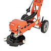 VEVOR Electric Concrete Grinder, 1400W 3600 RPM, Walk Behind Floor Polisher, Marble, Stone, Epoxy Floor Polishing, 7 in Grinding Disc, Adjustable Handle, with Vacuum Port, Dual Debris Control, Orange