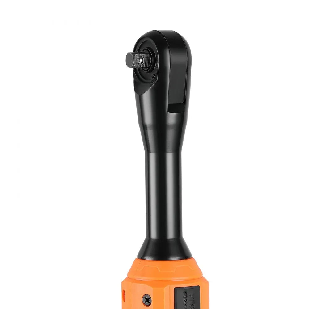 VEVOR Cordless Ratchet Wrench, 3/8 inch Drive, 230 RPM, up to 66 ft-lbs of Torque, Battery Powered Electric Ratchet Wrench Set with Two 2.0Ah Batteries, Charger, Sockets, Adaptors and Cloth Bag