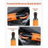 VEVOR Cordless Ratchet Wrench, 3/8 inch Drive, 240 RPM, up to 33 ft-lbs of Torque, Battery Powered Electric Ratchet Wrench Set with Two 2.0Ah Batteries, Charger, Sockets, Adaptor and Extension Bar