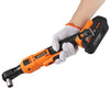 VEVOR Cordless Ratchet Wrench, 3/8 inch Drive, 230 RPM, up to 88 ft-lbs of Torque, Battery Powered Electric Ratchet Wrench Set with Two 2.0Ah Batteries, Charger, Sockets, Adaptors and Cloth Bag