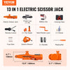 VEVOR Electric Car Jack, 3 Tons /6600 lbs Scissor Jack with Electric Impact Wrench, 12V Car Jack with Double Saddles with Remote Control, Portable Car Jack Lifting for Sedan, SUV, Truck Tire Change