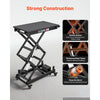 VEVOR Electric Lift Table, 330 lbs Capacity Double Scissor Lifting Table, Great for Material Handling, Moving, Transportation, 43 in Max. Height Adjustable Lift Platform, 4 Swivel Casters with Brakes