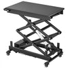 VEVOR Electric Lift Table, 330 lbs Capacity Double Scissor Lifting Table, Great for Material Handling, Moving, Transportation, 43 in Max. Height Adjustable Lift Platform, 4 Swivel Casters with Brakes
