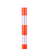 VEVOR Traffic Cones Delineator Posts, 48 Inch 8-Pack Orange Safety Post Cones with 4-Point Fixed Base & Reflective Strips for Parking Lots, Traffic Control, Road Safety, Construction Zones