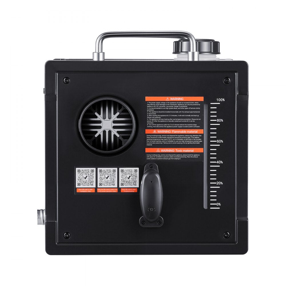 VEVOR Diesel Heater, 8KW, DC 12V/24V, All in One Portable Diesel Air Heater with Bluetooth APP Control, Remote Control and LCD Screen, 1.9 Gal Fuel Tank for Trucks, Vans, RVs, Campers, and Garages
