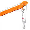 VEVOR Electric Truck Crane, 1100 lbs Pickup Truck Crane with PA800 Electric Hoist, 360° Rotating Telescopic Boom, Premium Galvanized Steel,Foldable Pickup Bed Jib Hoist for Machine Lumber Lifting