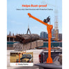 VEVOR Electric Truck Crane, 1100 lbs Pickup Truck Crane with 12V 3000 lbs Electric Winch, 360° Rotating Telescopic Boom, Premium Galvanized Steel, Foldable Pickup Bed Jib for Machine Lumber Lifting