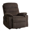VEVOR Power Lift Recliner Chair, Dual Motor Medium Lift Chair with Heat and Massage for Elderly, Position Adjustable, Remote Control, with Side Pockets, Chenille Fabric, Brown