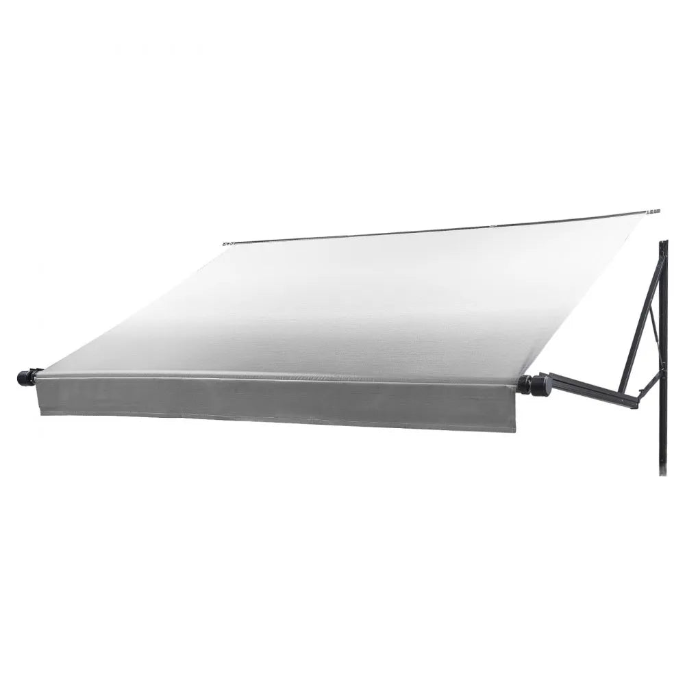 VEVOR Motorized RV Awning Complete Kit, 17.06FT Electric Retractable RV Awning with Aluminum Alloy Frame & Waterproof Fabric, Outdoor Camping Trailer Awnings Fit Most RVs (17FT Type, Gradient Gray)