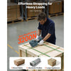VEVOR Electric Strapping Machine 0.51-0.63 in PP/PET Straps Digital Display, for Packaging Boxes & Pallets, Portable Automatic Banding Tool with 2 x 5000mAh Batteries, Battery-Powered Strapping Tool