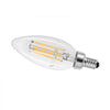 VEVOR LED Candelabra Bulbs, 12-Pack Dimmable Chandelier Light Bulbs, Vintage Clear Glass Candle Light Bulb with 2725K Warm Lighting, 90+ High CRI & E12 Base for Chandeliers, Wall Sconces & Table Lamps